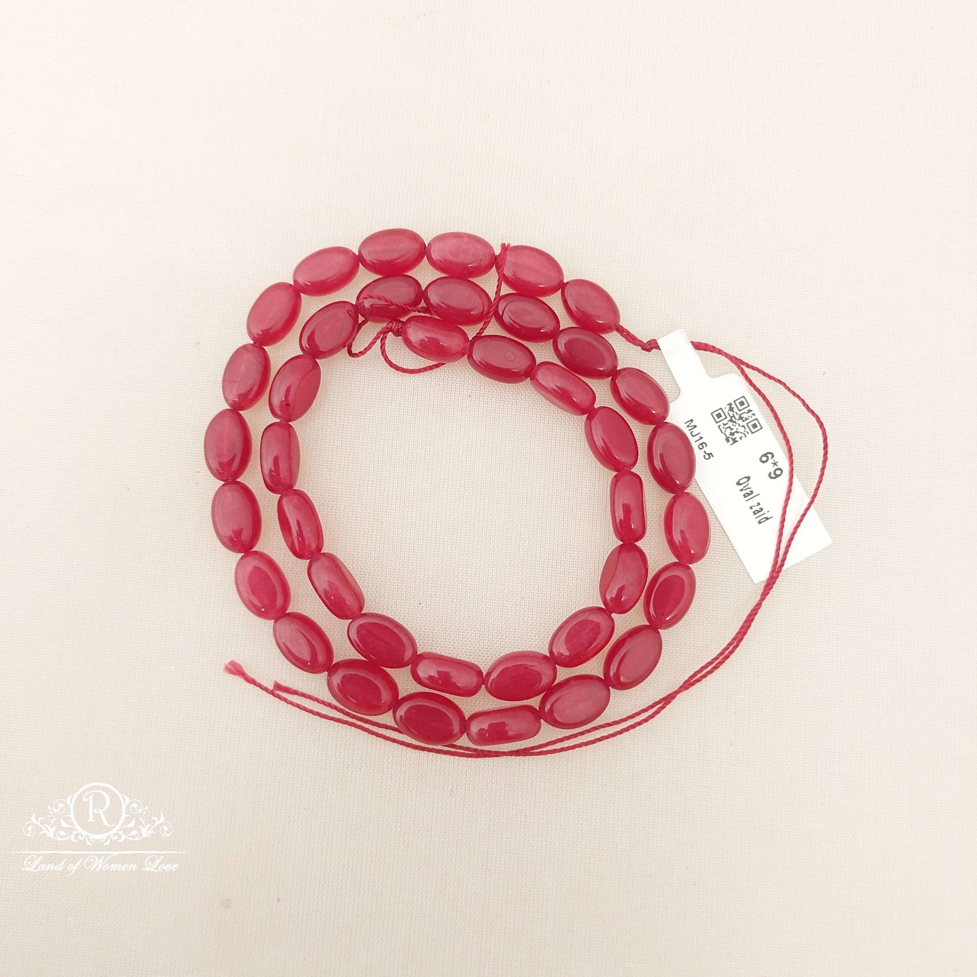 6*9 oval zaid ruby beads-mj16-5 ruby 92.5 silver ramala jewelry / ramala collections