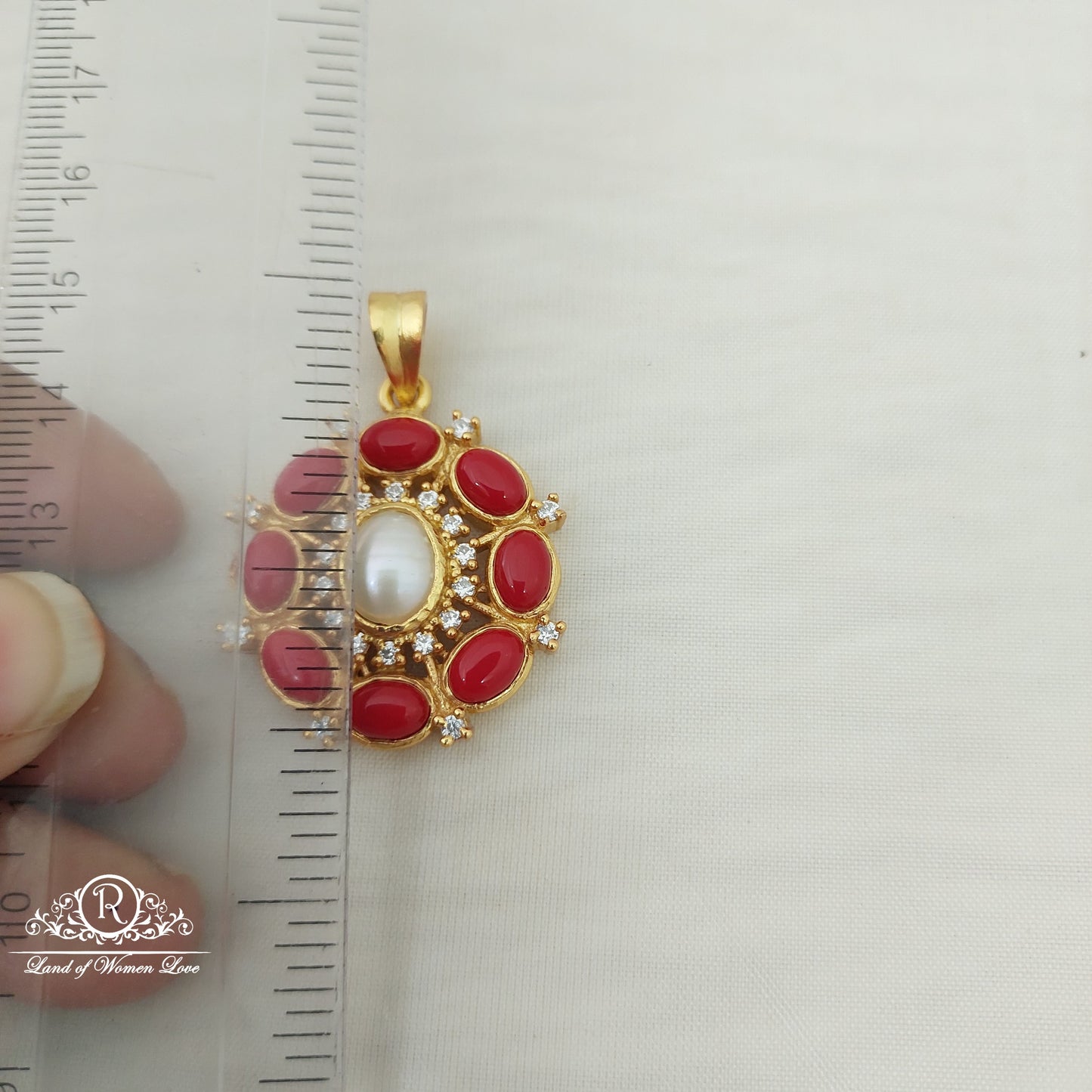 Silver Coral pendant-A014