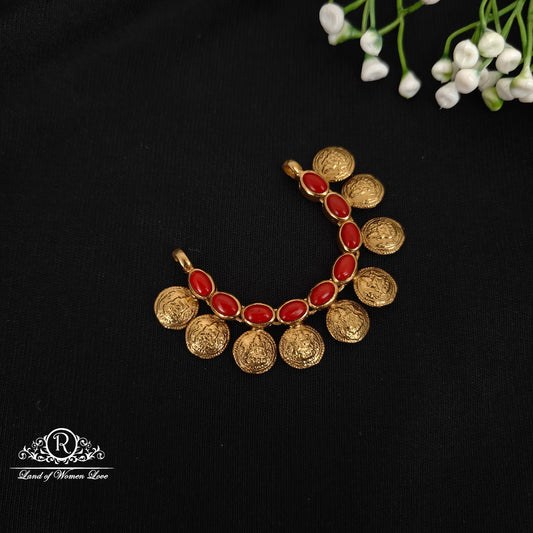 92.5 silver lakshmi devi design corals-rccp415 92.5 silver ramala jewelry / ramala collections