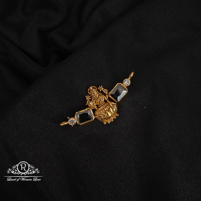 92.5 silver lakshmi devi design mala locket-rcm285 92.5 silver ramala jewelry / ramala collections