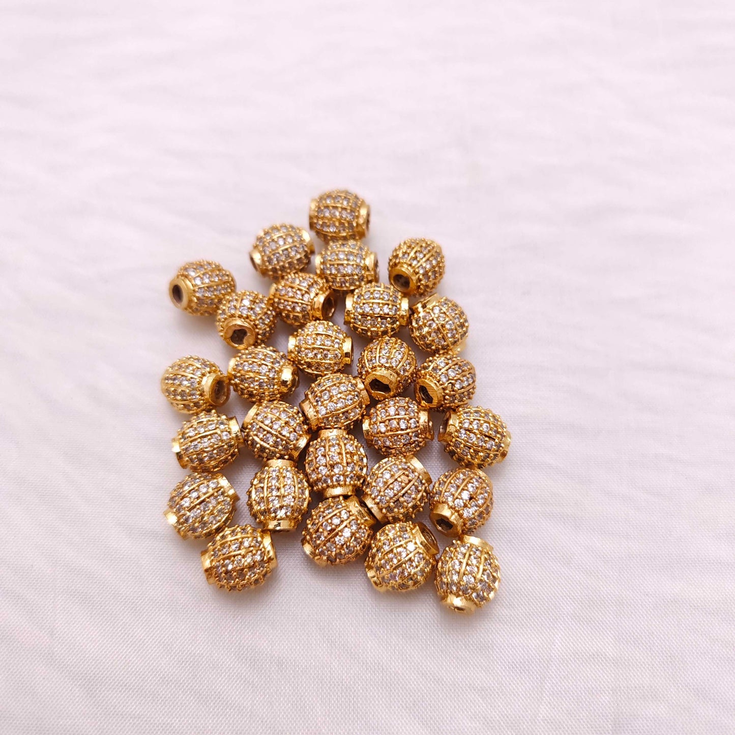 silver cz-stone balls-rcjr462 cz 92.5 silver ramala jewelry / ramala collections