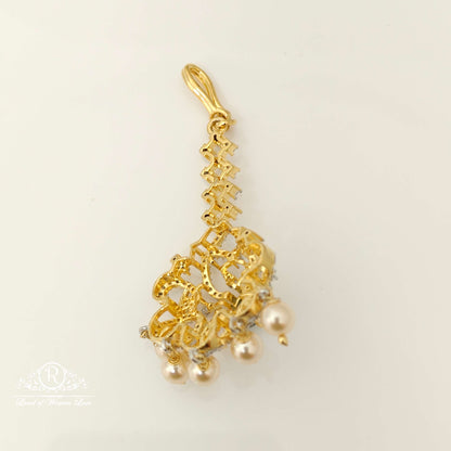 Silver Diamond Replica Design CZ-Stones Tikkas-RCCP43