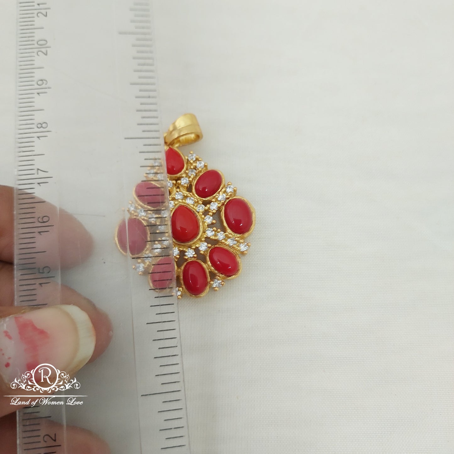 Silver Coral pendant-A011