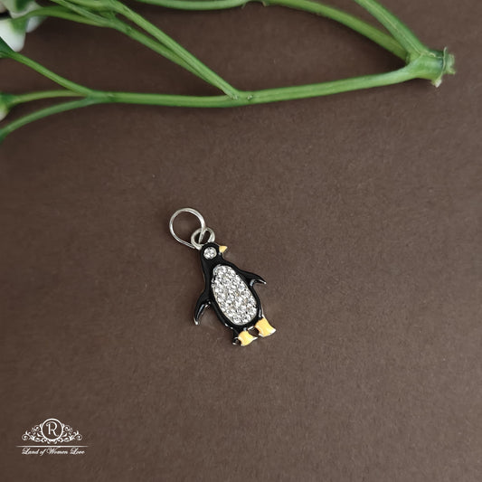 pendant silver penguin pendant -rcrc24-7 cz 92.5 silver ramala jewelry / ramala collections
