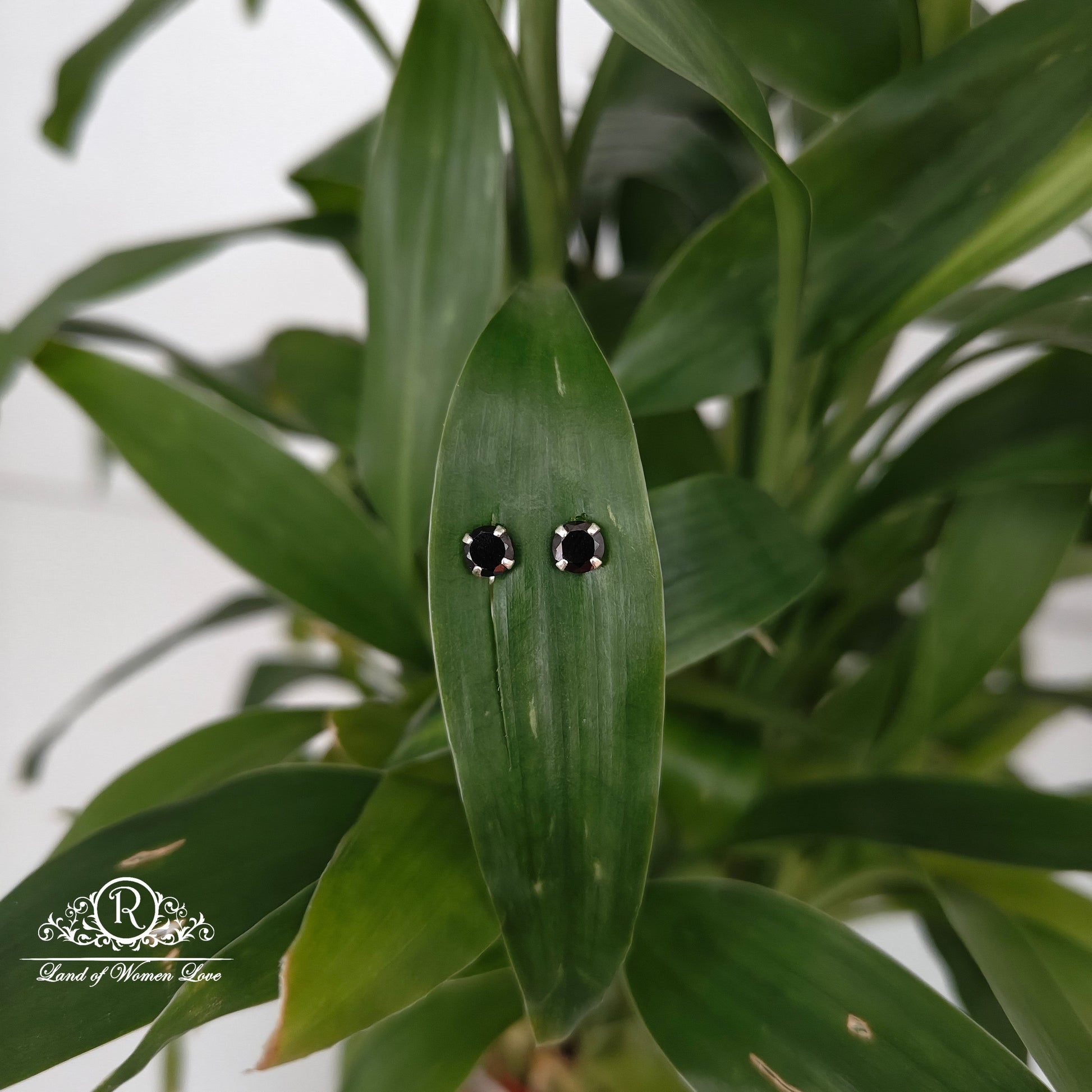 earrings 92.5 silver simple and cute earrings - rchs51-3 92.5 silver ramala jewelry / ramala collections