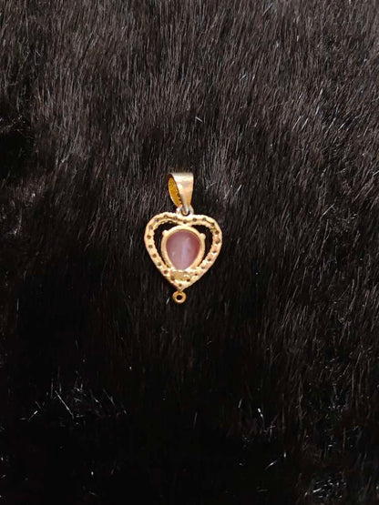 Silver CZ- Heart Design Earrings With Matching Locket-JR208JR209