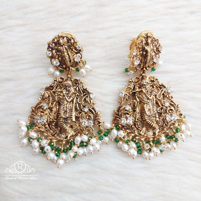 Silver Nakshi Dhasavathara Earrings -S902