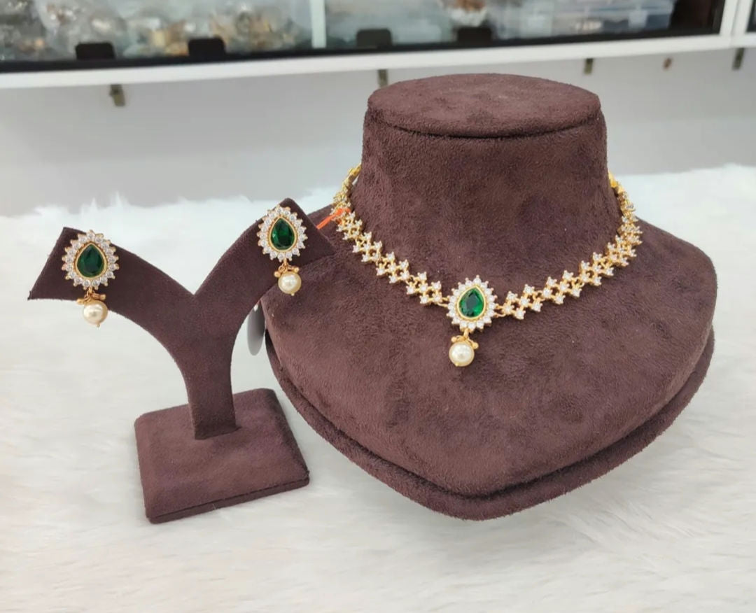 earrings silver necklace with earrings-s680,681 92.5 silver ramala jewelry / ramala collections