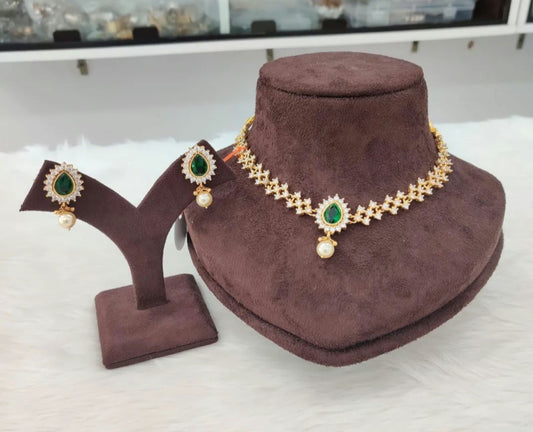 earrings silver necklace with earrings-s680,681 92.5 silver ramala jewelry / ramala collections