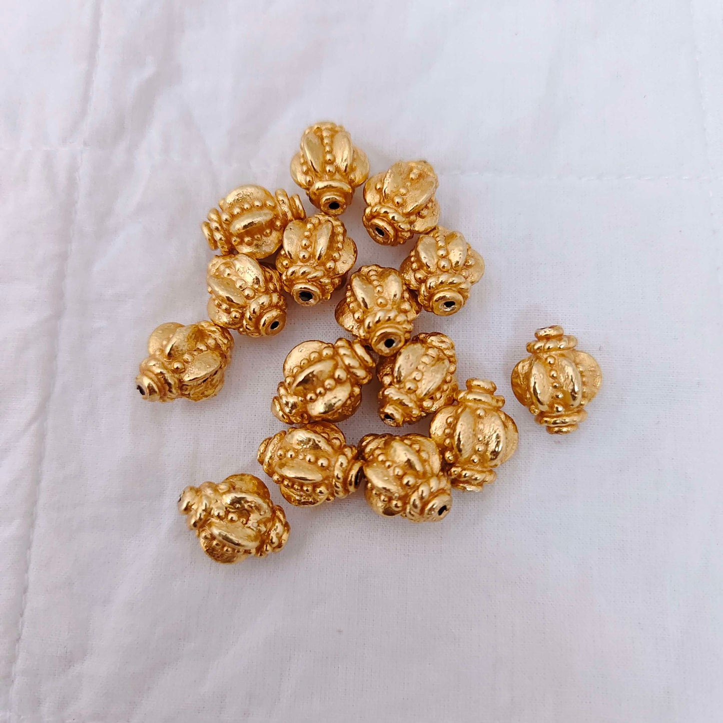 Silver base gold polish balls -RCV219