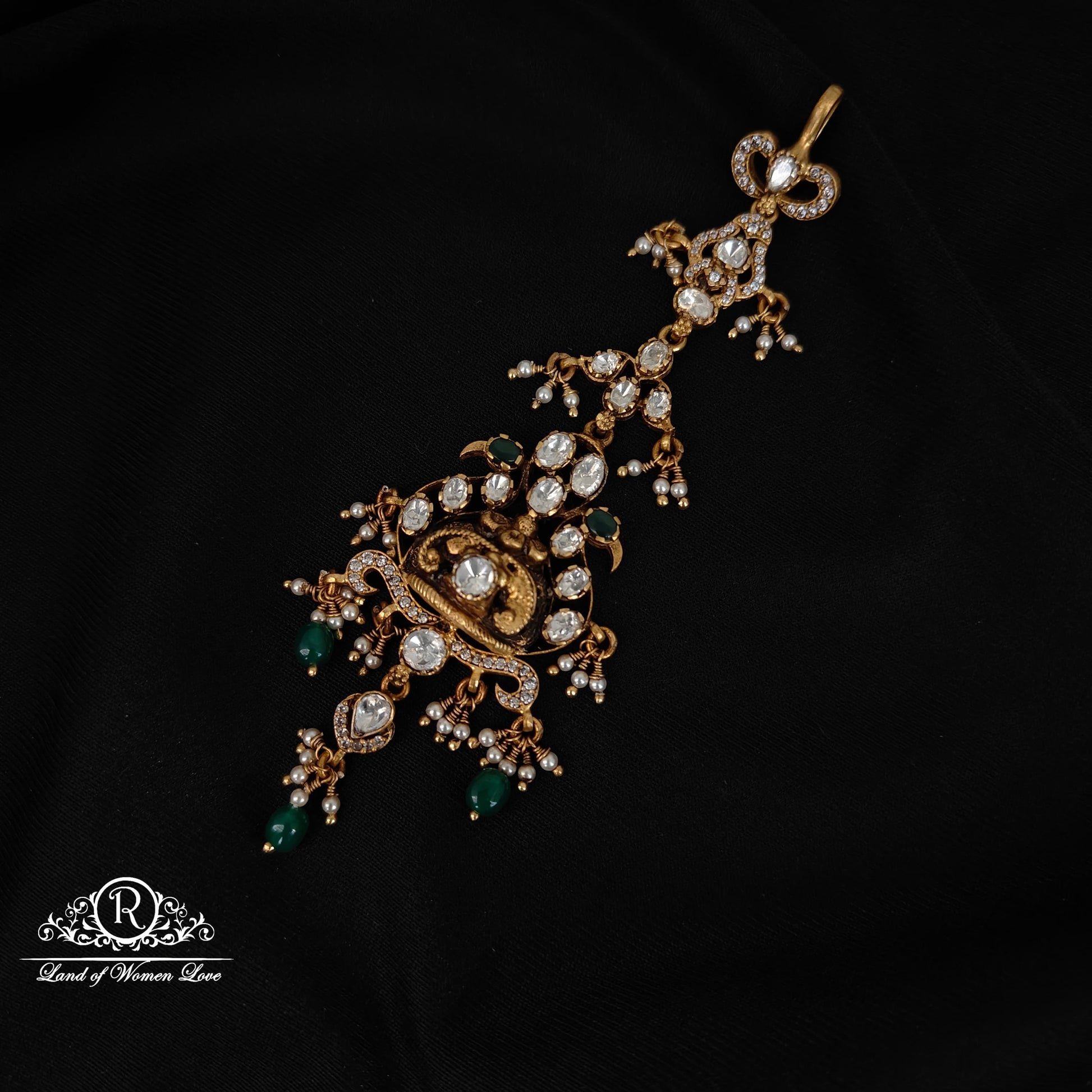 necklace silver moissanite tikka moissanite 92.5 silver ramala jewelry / ramala collections