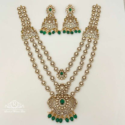 Silver Victorian Moissanite Peacock Design Earrings-RCZ34