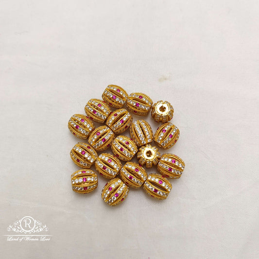 silver cz-stone balls-rcc082 ruby 92.5 silver ramala jewelry / ramala collections