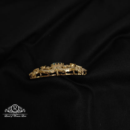 92.5 Silver peacock design Victorian Chocker pendant-RCP106