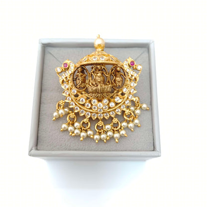 Silver Ramparivar pendant designs-RCM704