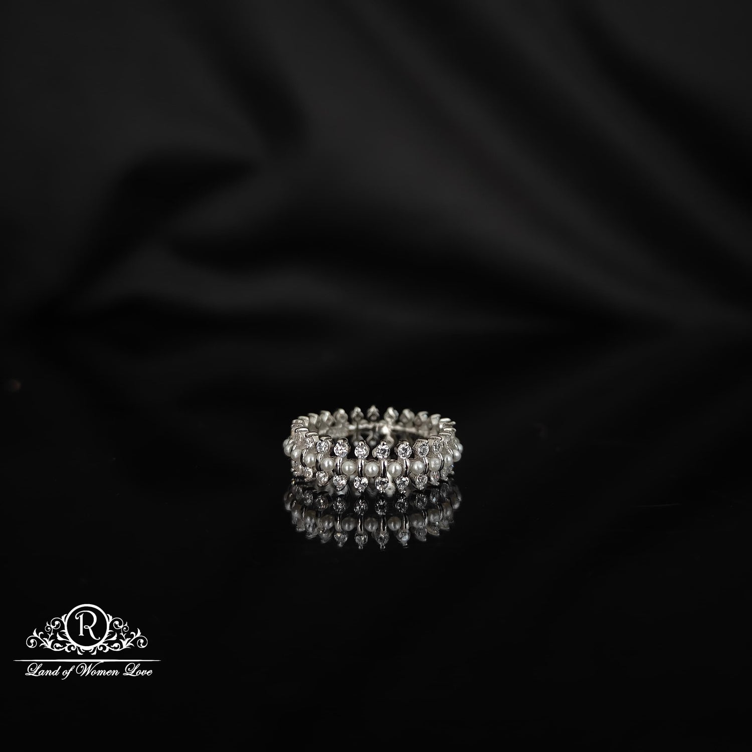 ring silver rodhium polish finger ring- rcra34 92.5 silver ramala jewelry / ramala collections