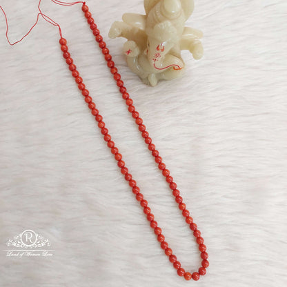 coral 5mm beads-b029 coral 92.5 silver ramala jewelry / ramala collections