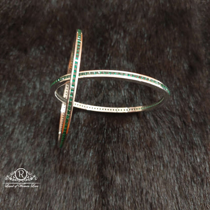 bangle silver platinum polish bangles-ss02 92.5 silver ramala jewelry / ramala collections