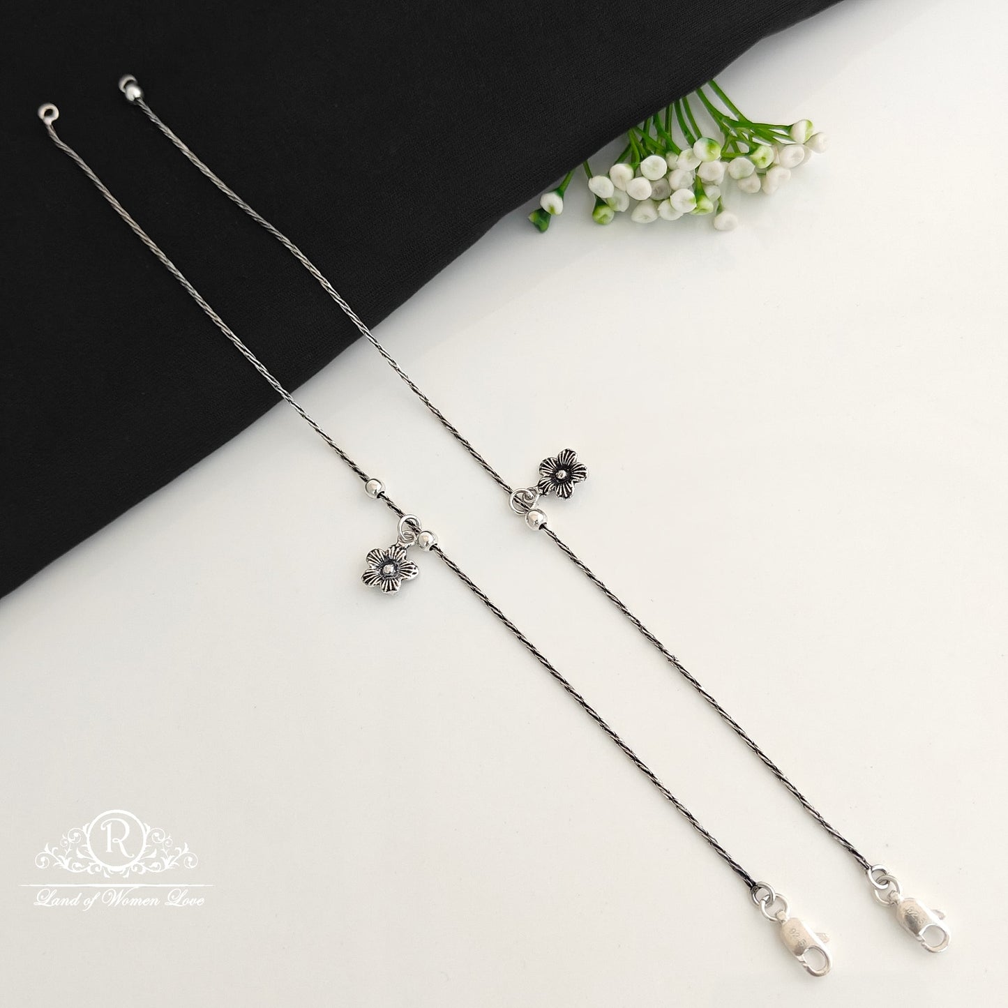 silver anklets-rcra121 92.5 silver ramala jewelry / ramala collections