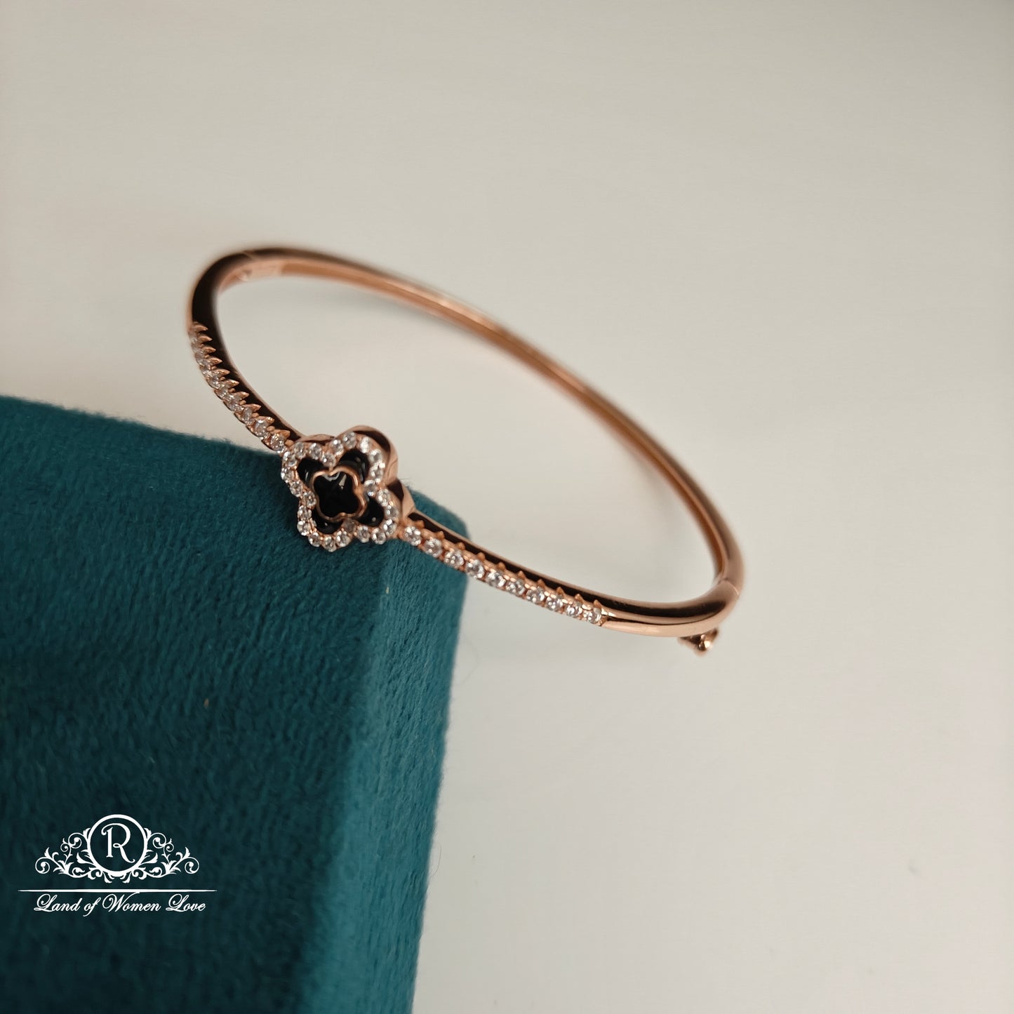92.5 Silver Rose gold polish Bracelet-RCRA131