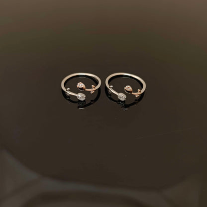 Silver Toe Rings-RCT249