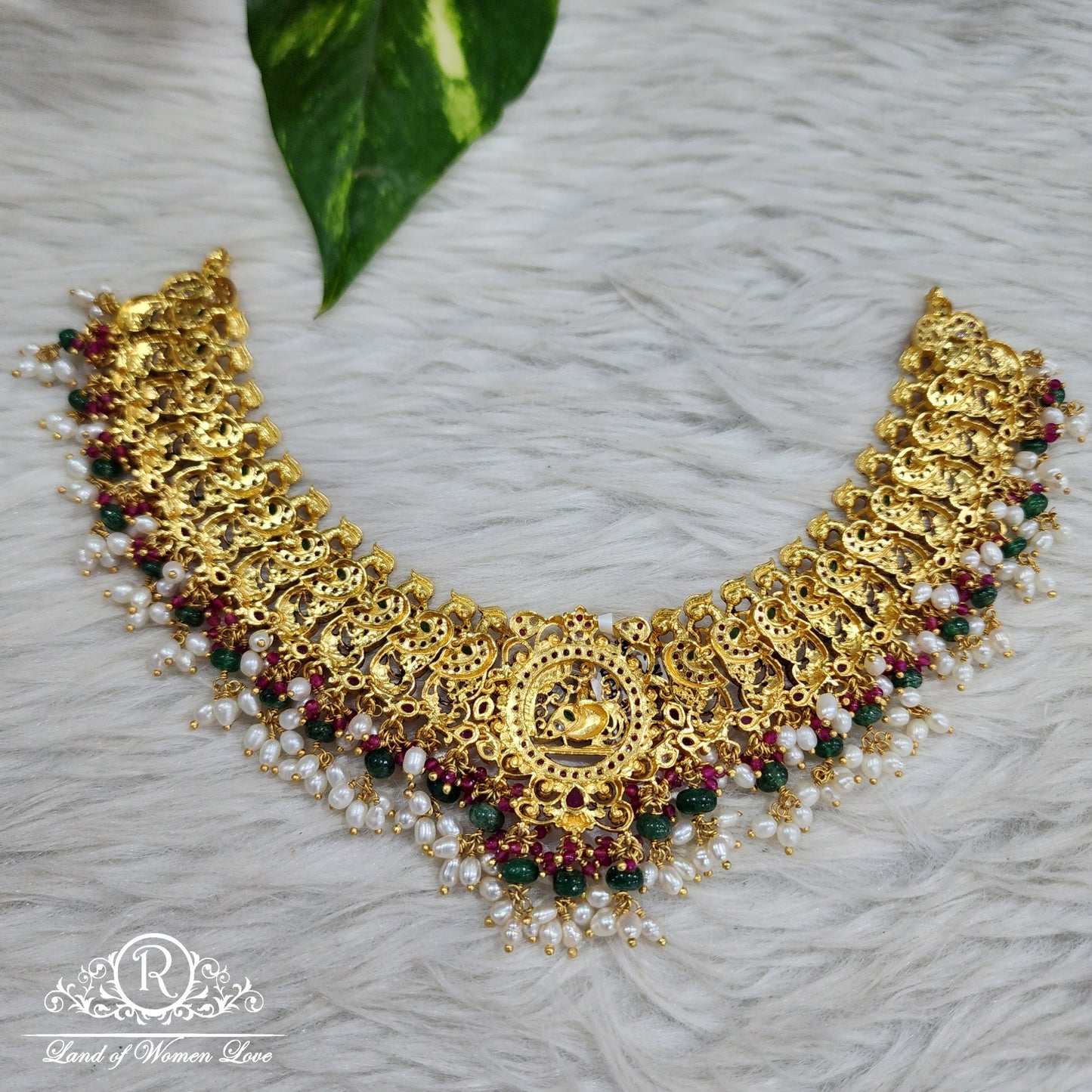 92.5 Silver Beautiful Pickock Disein Asoam Necklace -H048