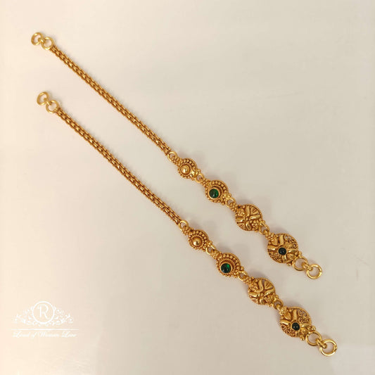 beautiful silver earchains-rc85-70cp094 92.5 silver ramala jewelry / ramala collections