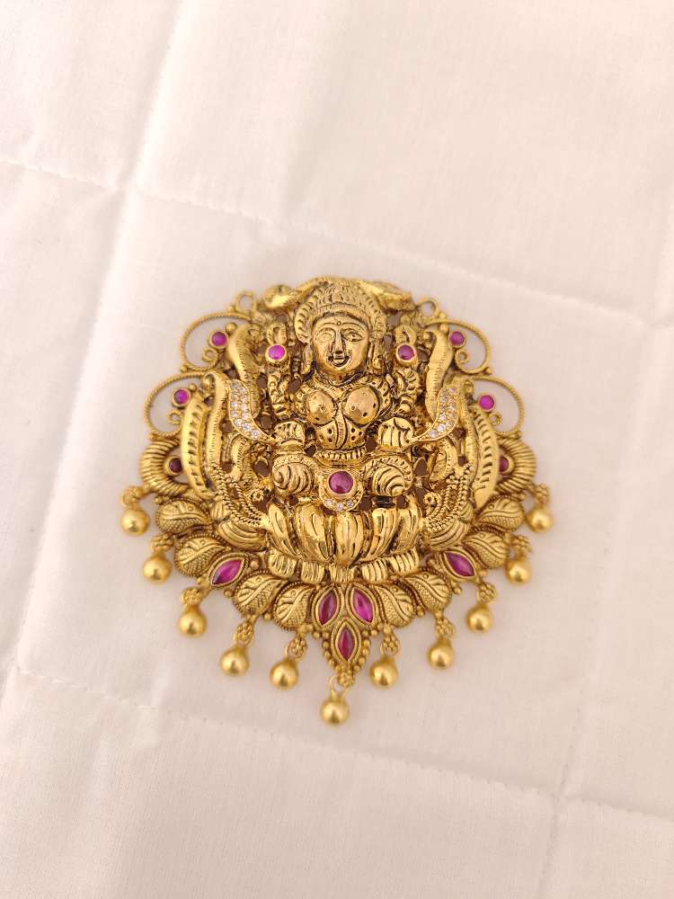 silver lakshmi devi mala locket-v049 92.5 silver ramala jewelry / ramala collections