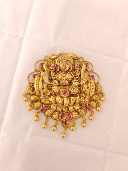 silver lakshmi devi mala locket-v049 92.5 silver ramala jewelry / ramala collections