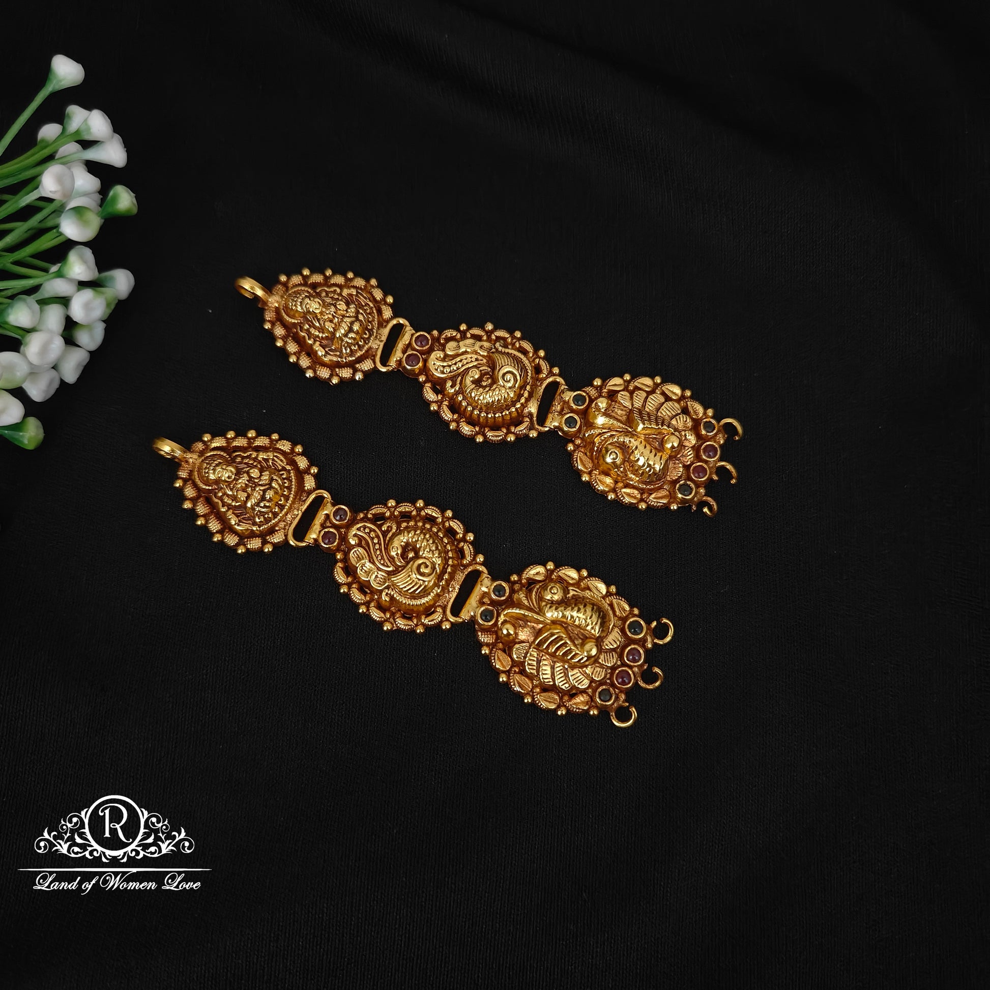 92.5 silver simple and cute side locket - rcjr969 92.5 silver ramala jewelry / ramala collections