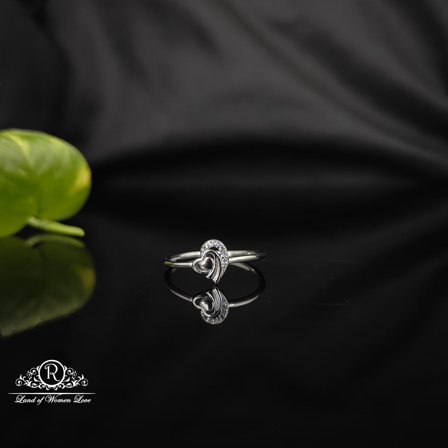 ring silver rodhium polish finger ring-rcra50 92.5 silver ramala jewelry / ramala collections