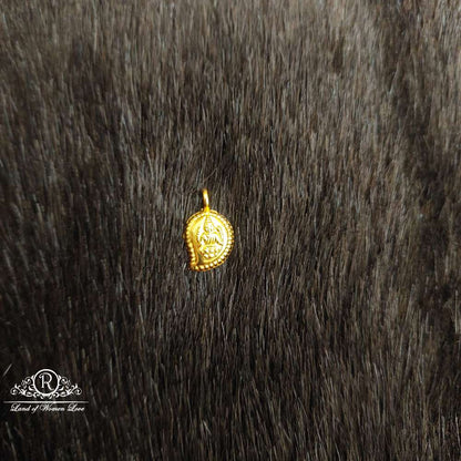 silver small lakshmi devi mango locket-a032 92.5 silver ramala jewelry / ramala collections