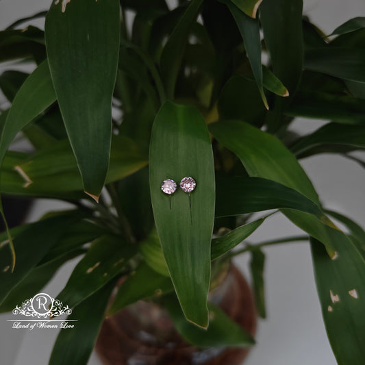earrings 92.5 silver simple and cute earrings - rchs49-06 92.5 silver ramala jewelry / ramala collections
