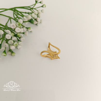 92.5 silver simple and Cute CZ- stones Vanki Ring - RCDS406