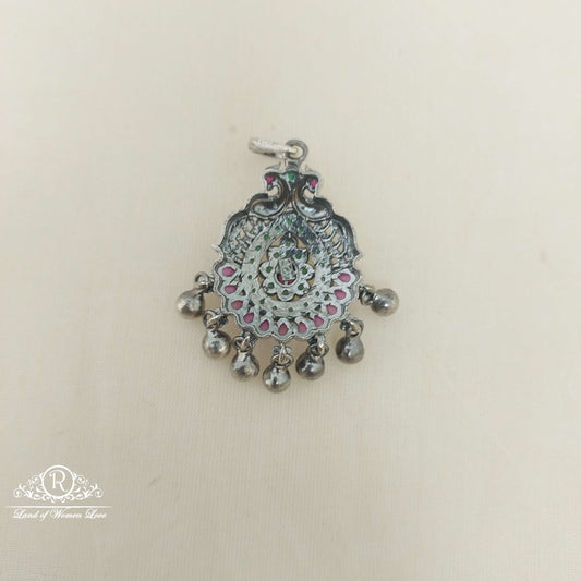 Silver Peacock Design Locket-M303