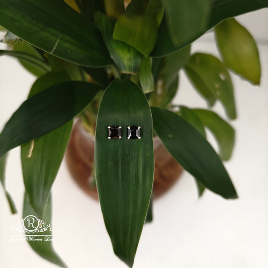 earrings 92.5 silver simple and cute earrings - rchs52-3 92.5 silver ramala jewelry / ramala collections