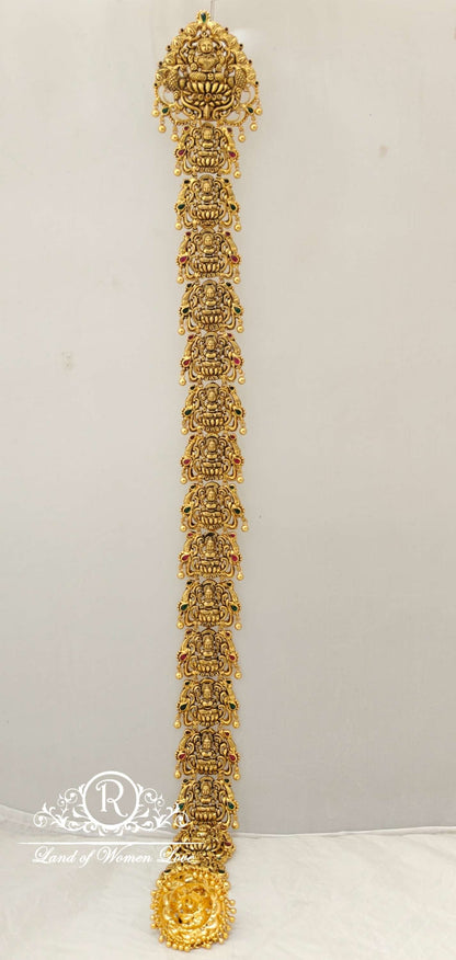 silver lakshmi devi model jada design-rcz51 92.5 silver ramala jewelry / ramala collections