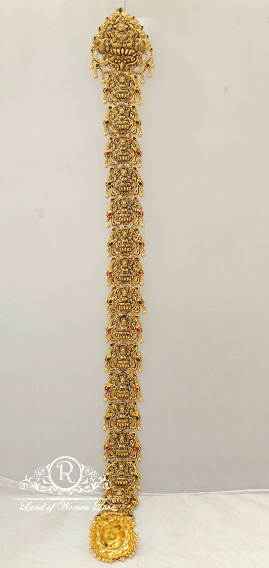 silver lakshmi devi model jada design-rcz51 92.5 silver ramala jewelry / ramala collections