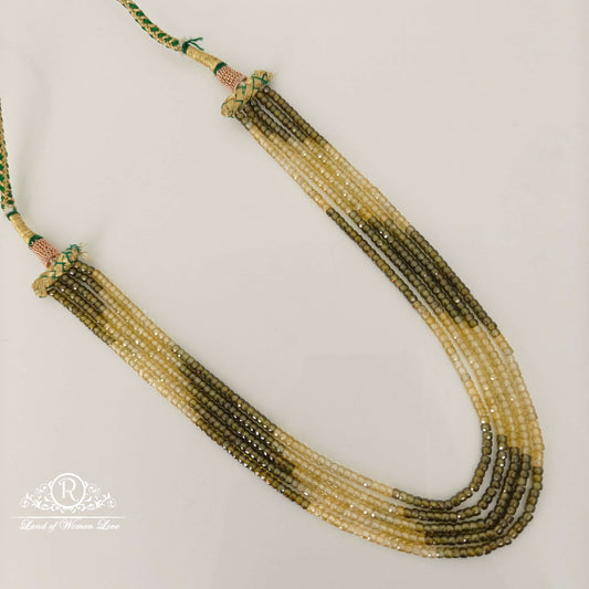 coloured beads 5 lines mala-rch615 92.5 silver ramala jewelry / ramala collections