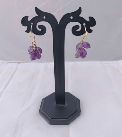 Silver gold polish Earrings -RCH275