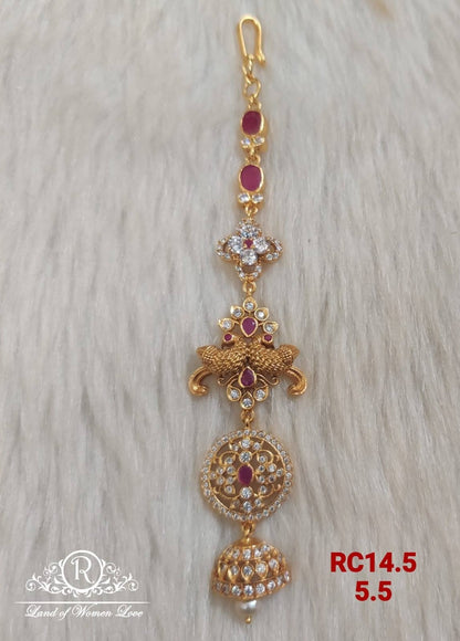 maang tikka silver tikka-ra38 92.5 silver ramala jewelry / ramala collections