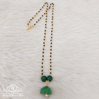 Silver black beads-RI12