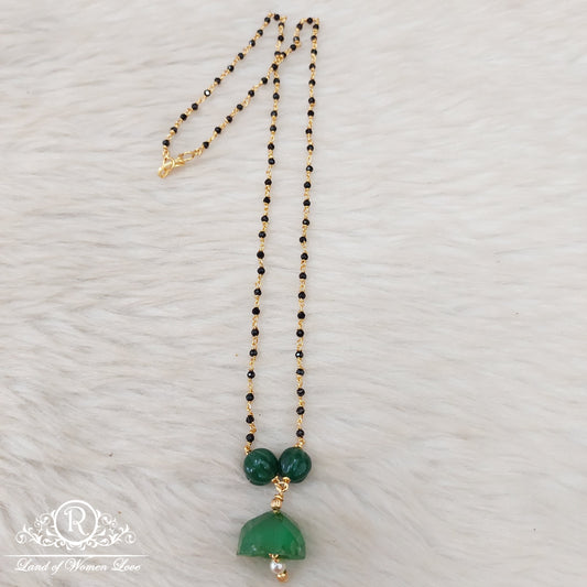 Silver black beads-RI12