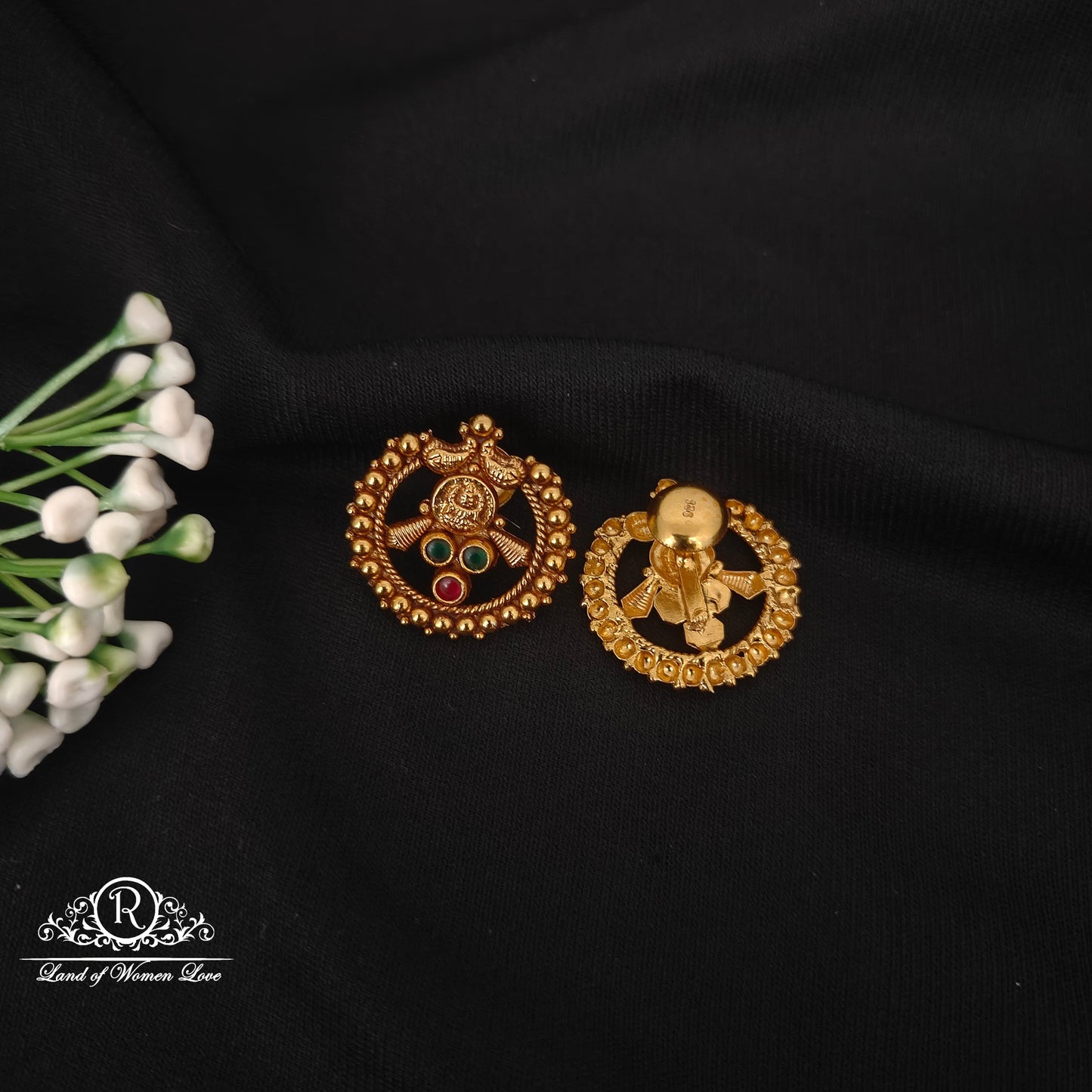 92.5 silver simple and Cute earrings - RCJR962