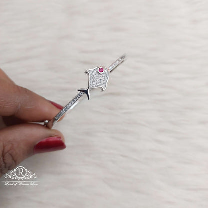 Silver Kids Kada bangle-S582