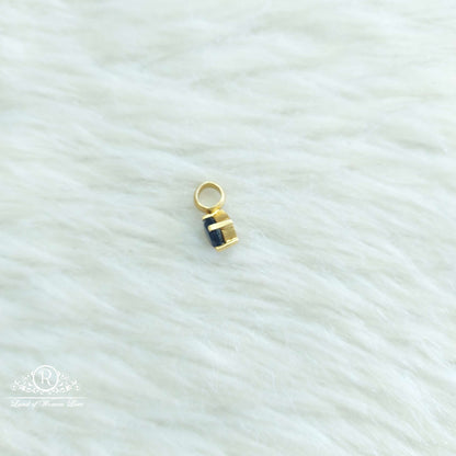 Silver Small Blue Stone Locket-SA572