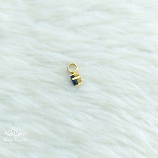 Silver Small Blue Stone Locket-SA572