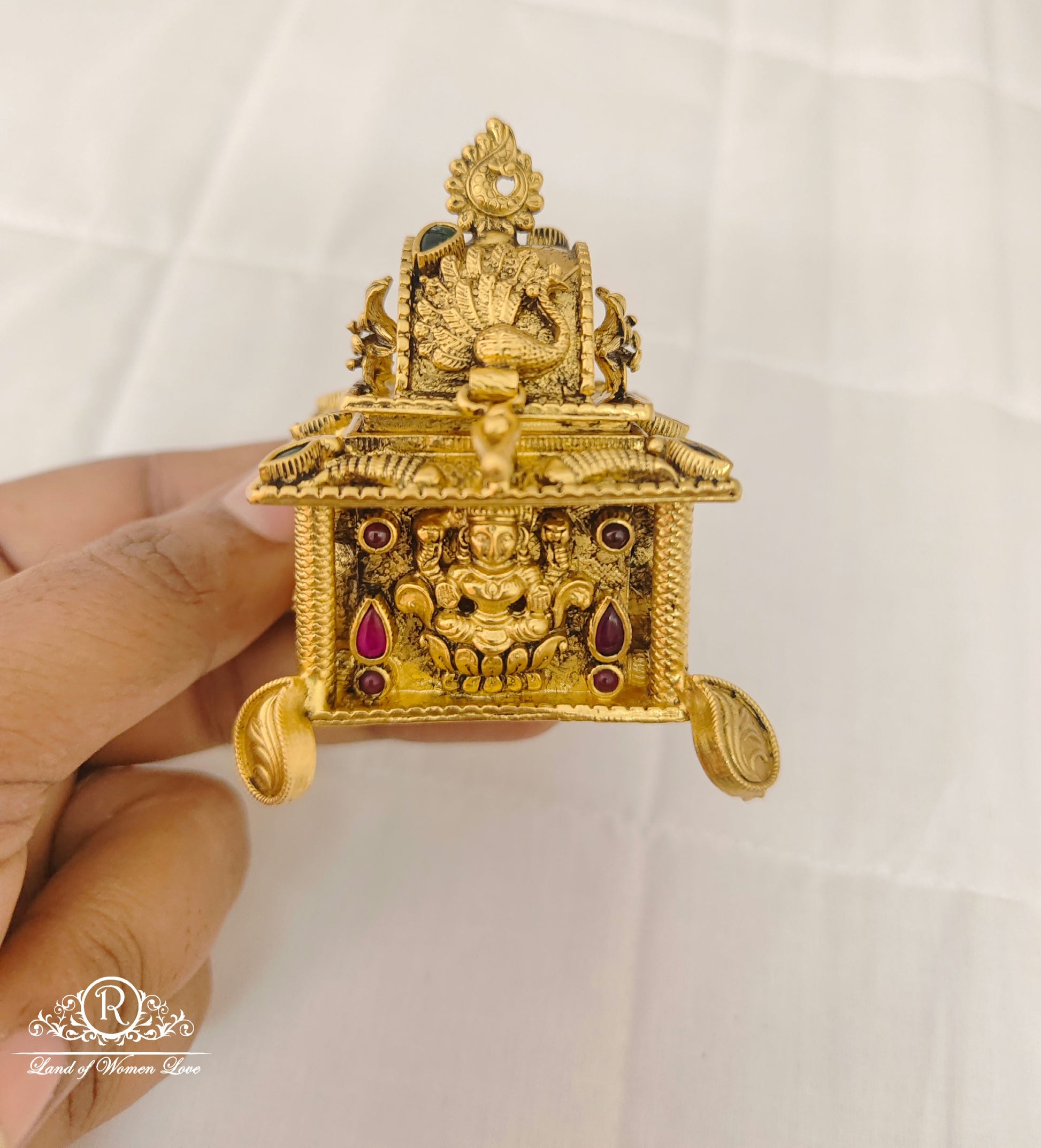 silver lakshmi devi design kumkum barani-m429 92.5 silver ramala jewelry / ramala collections