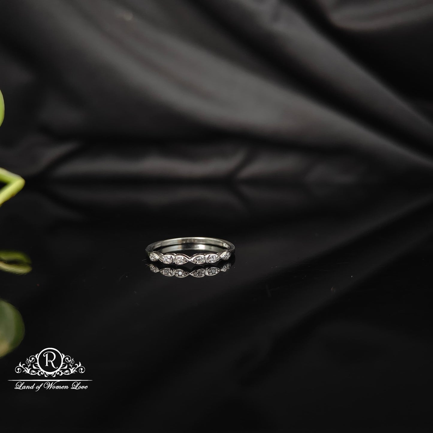 ring silver rodhium polish finger ring-rcra72 92.5 silver ramala jewelry / ramala collections