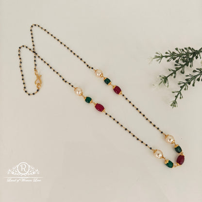 Silver Crystal Black Beads-RCH688